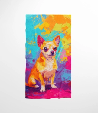 Stilingas rankšluostis su raštu