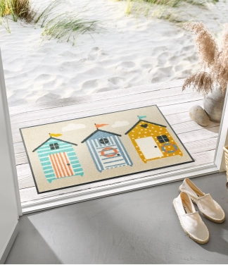 Durvju paklājs Kleen-Tex Wash+Dry Beachhut