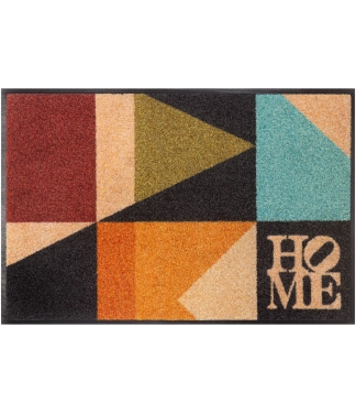 Durvju paklājs Kleen-Tex Wash+Dry Retro Shapes