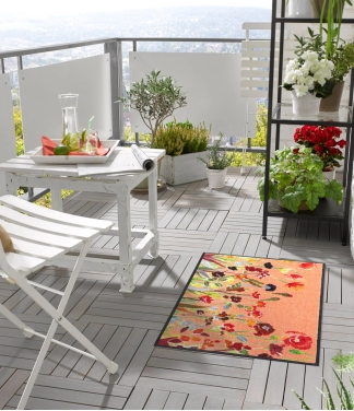 Durvju paklājs Kleen-Tex Wash+Dry Wildflowers