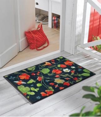 Durvju paklājs Kleen-Tex Wash+Dry Garden bee