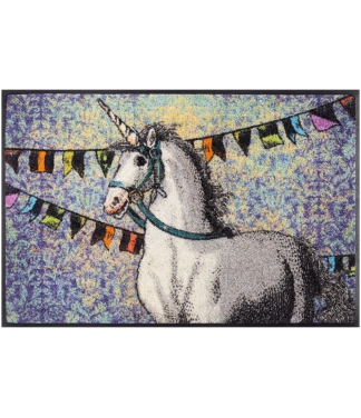 durų kilimėlis su vienaragiu