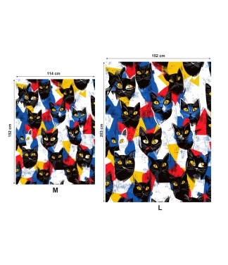 Flisiniai pledai Kačiukai išmatavimai