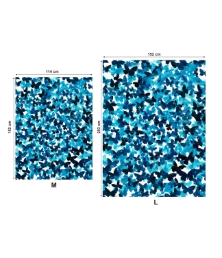 Flisiniai pledai su drugeliu raštu