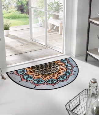 durų kilimėlis namams pusmėnulio forma gyvenimo gėlė