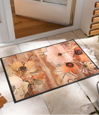 retro stiliaus durų kilimėlis namuose
