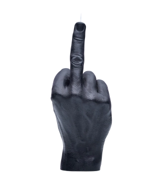 Ar rokām darināta svece F*ck You Black