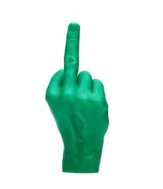 Ar rokām darināta svece F*ck You Green