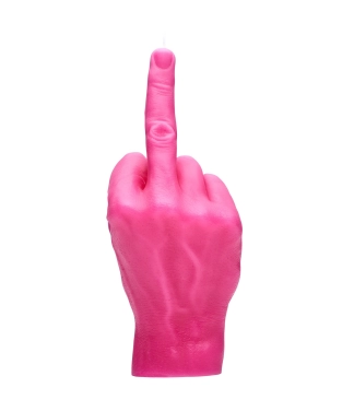 Ar rokām darināta svece F*ck You Pink