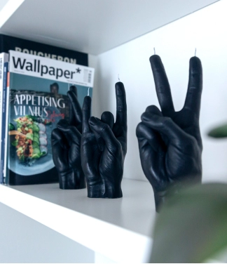 Roku darba svece You Rock Black