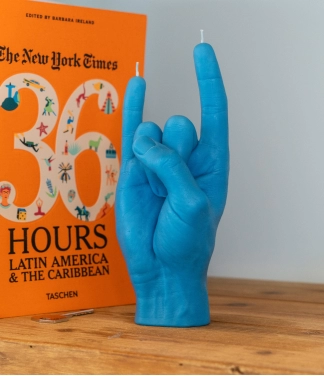 Roku darba svece You Rock Blue