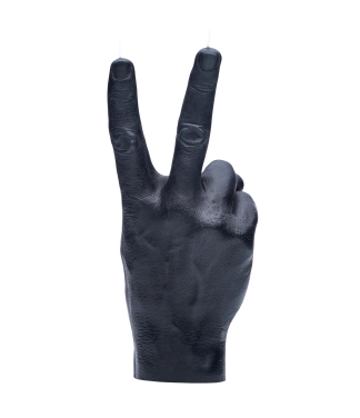 Roku darbs svece Peace Black