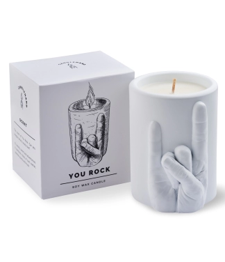 Aromātiskā sojas vaska svece CandleHand Jar You Rock