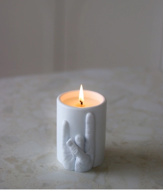 Aromātiskā sojas vaska svece CandleHand Jar You Rock