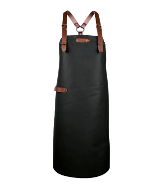 Ādas priekšauts ar krusteniskām siksnām Bovine BBQ2 SBA390141 BL