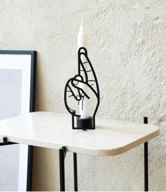 Svečturis Crossed Fingers