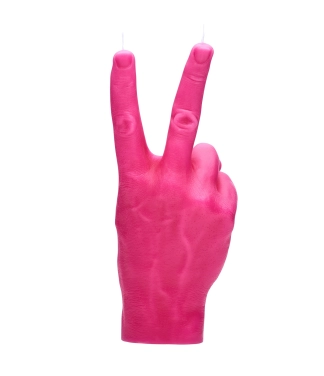 Roku darbs svece Peace Pink