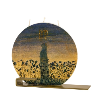 Dovana moteriai žvakė su stovu Čiurlionis