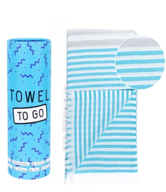 melsvas paplūdimio rankšluostis