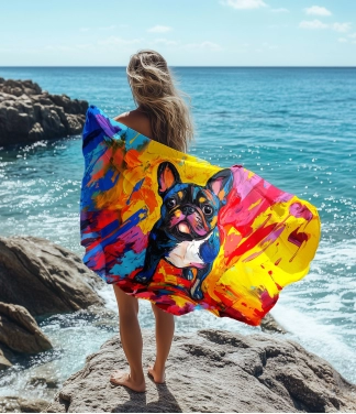 Pludmales dvielis Franču buldogs 25-300