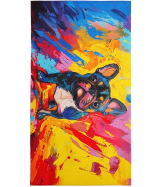 Raibs dvielis Franču buldogs 25-300