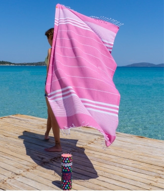 stilingas rožinis paplūdimio rakšluostis