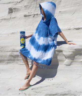 melynas moteriskas poncas vasarai