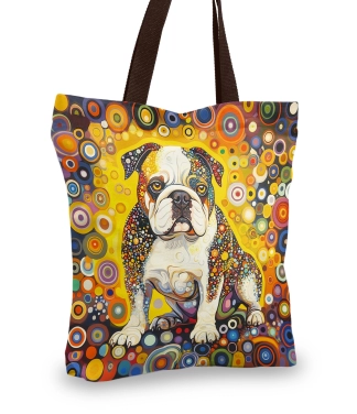 Stilingas pirkinių krepšys Anglų buldogas