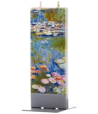 rankų darbo žvakė vandens lelijos