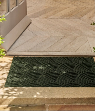 Rug Was & Dry DUNE Waves Midnight Green