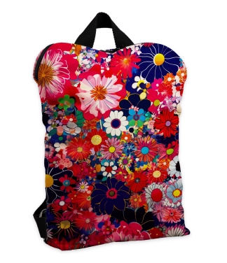 Kuprinė moterims, raudonas ir mėlynas