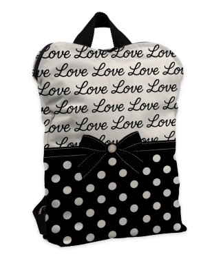 Kuprinė moterims, baltas ir juodas