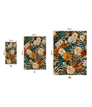 kokybiškas rankšluostis vasarai gėlės