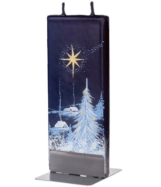 dekoruota kalėdinė rankų darbo žvakė