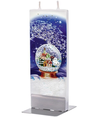 kalėdinė žvakė žiemos pasaka