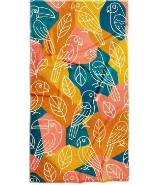 Paplūdimio rankšluostis, Papūgos