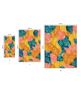 Paplūdimio rankšluostis, Papūgos