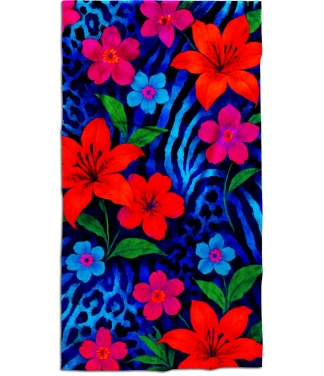 spalvotas papludimio ranksluostis su gelemis