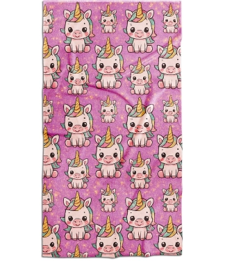 rožinis rankšluostis vienaragiai