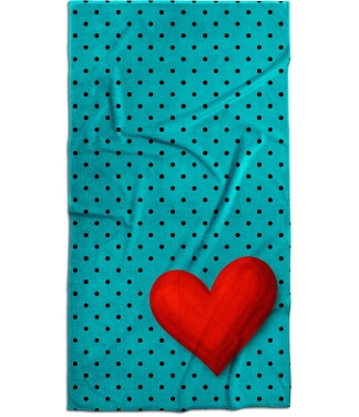 paplūdimio rankšluostis širdelė