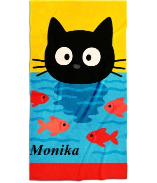 rankšluostis su užrašu kaip dovana vaikams