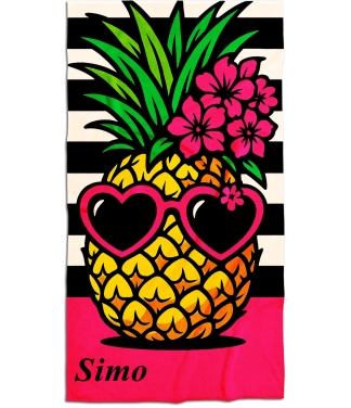 originalus personalizuotas rankšluostis su ananasu
