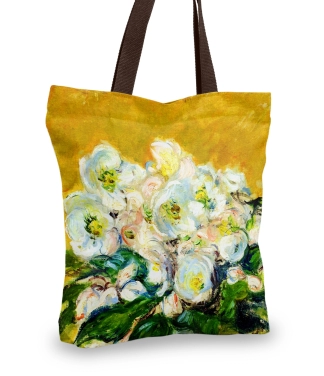 stilinga moteriška rankinė geltona su gėlėmis