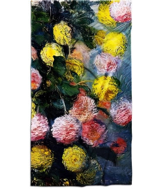 stilingas ranksluostis su dailininko darbu