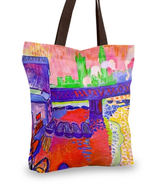 stilinga rankinė krepšys moterims su miestu London