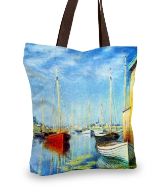 moteriška rankinė krepšys laivai prieplauka