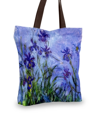 mėlyna rankinė krepšys irisai