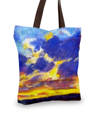 rankinė krepšys moterims peizažas gamta