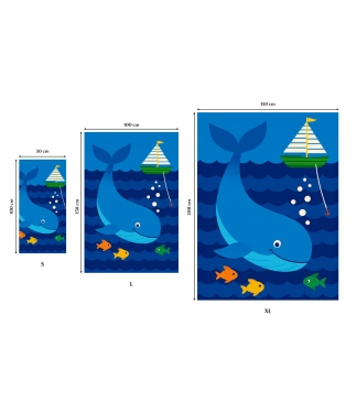 vaikiški rankšluosčiai su spauda banginis