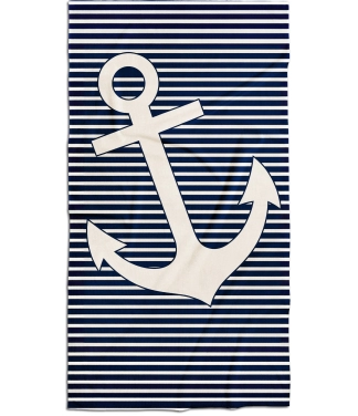 marinistinis vaikiškas rankšluostis su inkaru